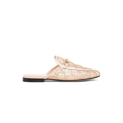 GUCCI WOMEN'S GG CRYSTAL PRINCETOWN SLIPPER 835484